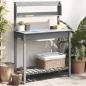 Preview: ARDEBO.de - Pflanztisch mit Waschbecken 147,5x44x139,5 cm Massivholz Tanne