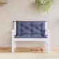 Preview: ARDEBO.de - Gartenbank-Auflagen 2 Stk. Marineblau 100x50x7 cm Oxford-Gewebe