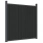 Preview: Zaunelement Grau 1045x186 cm WPC