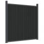 Preview: Zaunelement Grau 1045x186 cm WPC