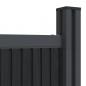 Preview: Zaunelement Grau 1045x186 cm WPC