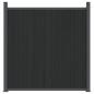 Preview: Zaunelement Grau 1391x186 cm WPC