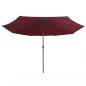 Preview: Sonnenschirm mit Metall-Mast 390 cm Bordeauxrot