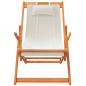 Preview: Klappbare Strandstühle 2 Stk. Creme Stoff
