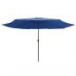 Preview: Sonnenschirm mit Metall-Mast 390 cm Azurblau