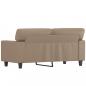 Preview: 2-Sitzer-Sofa Cappuccino-Braun 120 cm Kunstleder