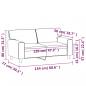 Preview: 2-Sitzer-Sofa Cappuccino-Braun 120 cm Kunstleder