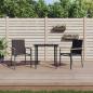 Preview: ARDEBO.de - Gartenstühle 2 Stk. Schwarz 55x61,5x90 cm Textilene und Stahl