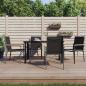 Preview: ARDEBO.de - Gartenstühle 4 Stk. Schwarz 55x61,5x90 cm Textilene und Stahl