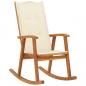 Preview: ARDEBO.de - 3064181 Rocking Chair with Cushions Solid Acacia Wood (311844+43181)