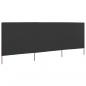 Preview: 3-teiliges Windschutzgewebe 400 x 160 cm Anthrazit