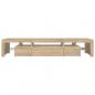 Preview: TV-Schrank mit LED-Leuchten Sonoma-Eiche 215x36,5x40 cm