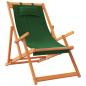Preview: Klappbare Strandstühle 2 Stk. Grün Stoff