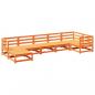 Preview: 7-tlg. Garten-Sofagarnitur Wachsbraun Massivholz Kiefer