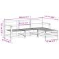 Preview: ARDEBO.de - 4-tlg. Garten-Sofagarnitur Massivholz Kiefer