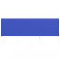 Preview: ARDEBO.de - 3-teiliges Windschutzgewebe 400 x 80 cm Azurblau