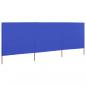 Preview: 3-teiliges Windschutzgewebe 400 x 80 cm Azurblau