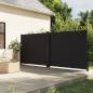 Preview: ARDEBO.de - Seitenmarkise Ausziehbar Schwarz 160x600 cm