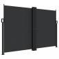 Preview: Seitenmarkise Ausziehbar Schwarz 160x600 cm