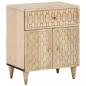 Preview: ARDEBO.de - Nachttisch 50x33x60 cm Massivholz Mango