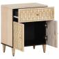Preview: Nachttisch 50x33x60 cm Massivholz Mango