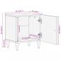 Preview: Nachttisch 40x33x46 cm Massivholz Mango