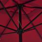 Preview: Sonnenschirm mit Metall-Mast 300 x 200 cm Bordeauxrot