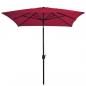Preview: Sonnenschirm mit Metall-Mast 300 x 200 cm Bordeauxrot