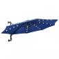 Preview: ARDEBO.de - Sonnenschirm Wandmontage mit LEDs Metallmast 300 cm Blau