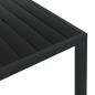 Preview: 7-tlg. Garten-Essgruppe mit Kissen Poly Rattan Schwarz