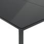 Preview: 7-tlg. Garten-Essgruppe mit Kissen Schwarz Poly Rattan