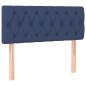 Preview: Boxspringbett mit Matratze & LED Blau 120x190 cm Stoff