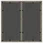 Preview: Gartentisch mit Glasplatte Grau 90x90x75 cm Poly Rattan