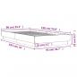 Preview: Bettgestell Schwarz 90x190 cm Holzwerkstoff