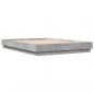 Preview: Bettgestell Betongrau 120x200 cm Holzwerkstoff