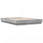 Preview: Bettgestell Betongrau 160x200 cm Holzwerkstoff
