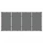 Preview: Gartentisch mit Glasplatte Weiß 190x90x75 cm Poly Rattan