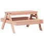 Preview: Picknicktisch für Kinder 88x97x52 cm Massivholz Douglasie