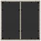 Preview: Gartentisch mit Glasplatte Hellgrau 90x90x75 cm Poly Rattan