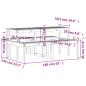 Preview: Picknicktisch 160x134x75 cm Massivholz Douglasie