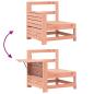 Preview: Gartensofa mit Armlehne und Beistelltisch Massivholz Douglasie