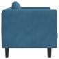 Preview: Sessel mit Kissen Blau Samt