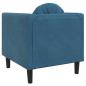Preview: Sessel mit Kissen Blau Samt