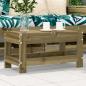 Preview: ARDEBO.de - Gartenhocker 62x30x32 cm Kiefernholz Imprägniert