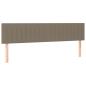Preview: Boxspringbett mit Matratze & LED Taupe 120x190 cm Stoff