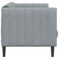 Preview: Sofa 3-Sitzer Hellgrau Stoff