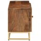 Preview: TV-Schrank 110x30x40 cm Massivholz Mango und Eisen