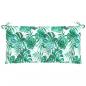 Preview: Gartenbank-Auflagen 2 Stk. Blattmuster 100x50x7cm Oxford-Gewebe