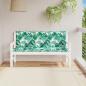 Preview: ARDEBO.de - Gartenbank-Auflagen 2 Stk. Blattmuster 150x50x7cm Oxford-Gewebe