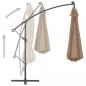 Preview: Ampelschirm mit Alu-Mast 350 cm Taupe